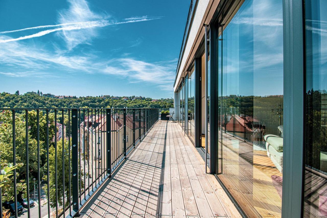 Ferienwohnung Luxury Penthouse Prag Exterior foto